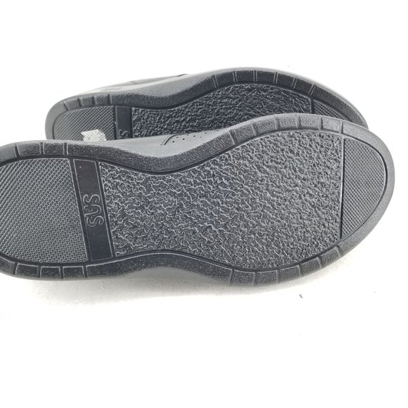 SAS BLACK LEATHER FREE TIME TRIPAD COMFORT WALKING SHOES 9.5WWW - Picture 6 of 8